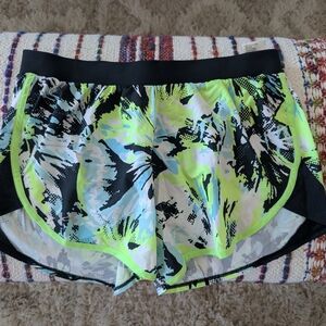 Floral Neon Athletic Shorts